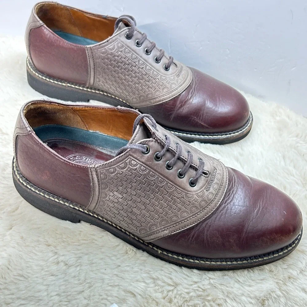 H.S. Trask Leather Saddle Shoes Oxfords‎ Dress Shoes - Men's 9N